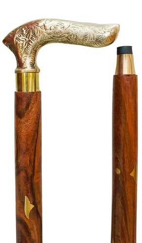 Bâton marche bois 37 - de, 37"