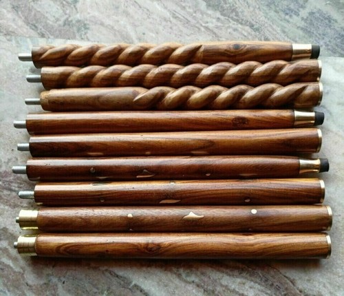 Canne bâton marche marron - canne,